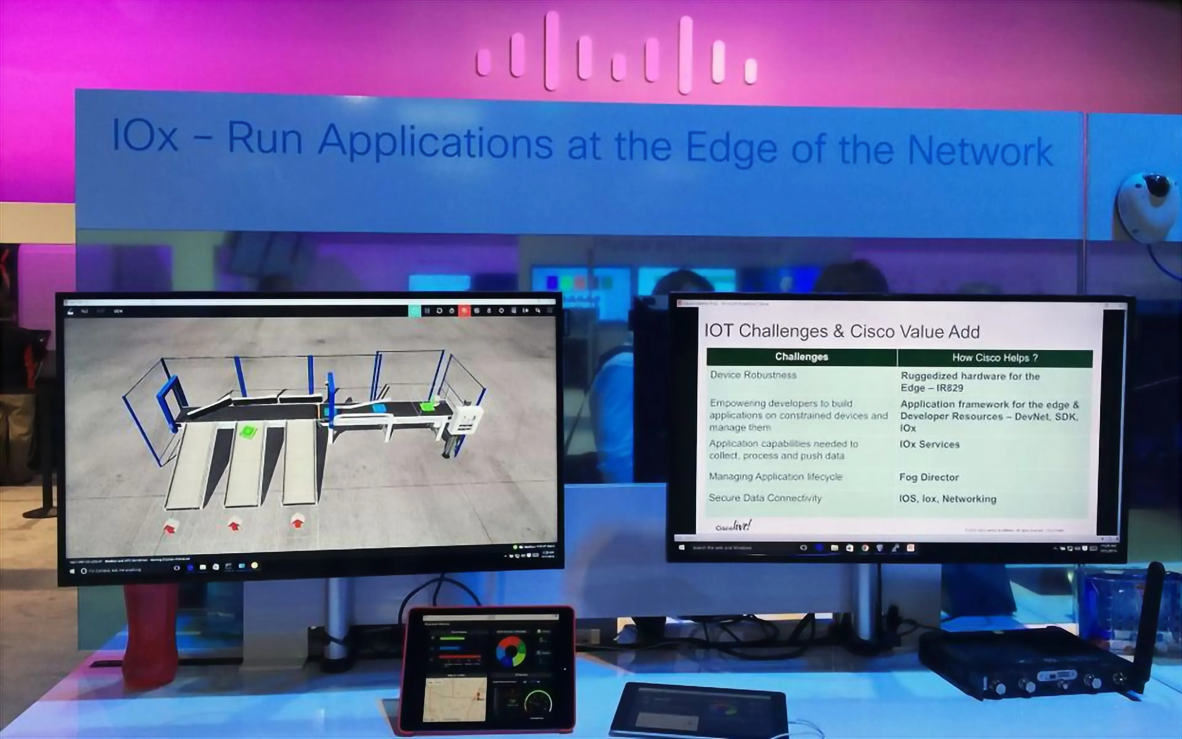Factory I/O demo at the Cisco Live event